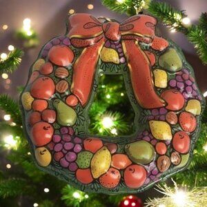 Hallmark Wreath of Evergreens Keepsake Christmas Ornament from 2001